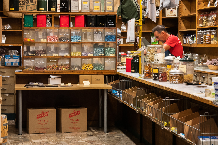 Stadtplatz Bassano im Regen
